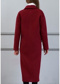 ПАЛЬТО "FRESHLOVE"  БОРДОВОЕ -foto2