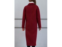 ПАЛЬТО "FRESHLOVE"  БОРДОВОЕ -foto2