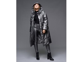 Пуховик "StyleMe" из эко кожи Пуховик "StyleMe" из эко кожи