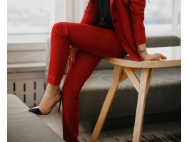 Штаны женские "So Fashion" бордовые