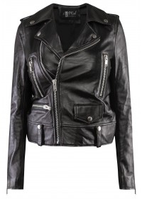 Кожаная куртка косуха "Musthave" (Натуральная кожа)-foto2