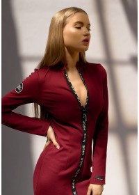 Платье  "NICESTYLE" бордовое-foto2