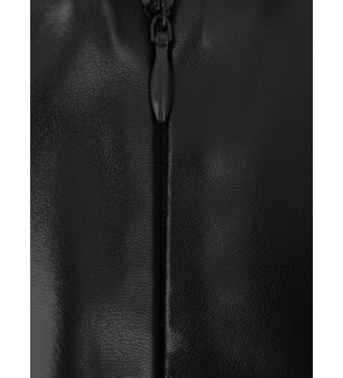 Легинсы черные из экокожи "SkinStile"-foto5