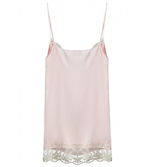 Шелковый топ с нежным кружевом-foto2